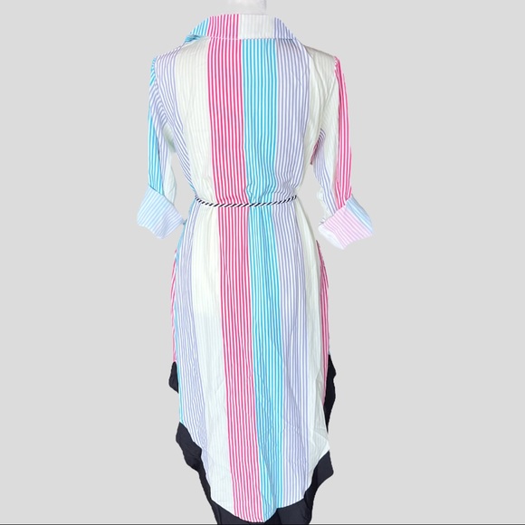Colorful Striped Midi Dress - Picture 7 of 7